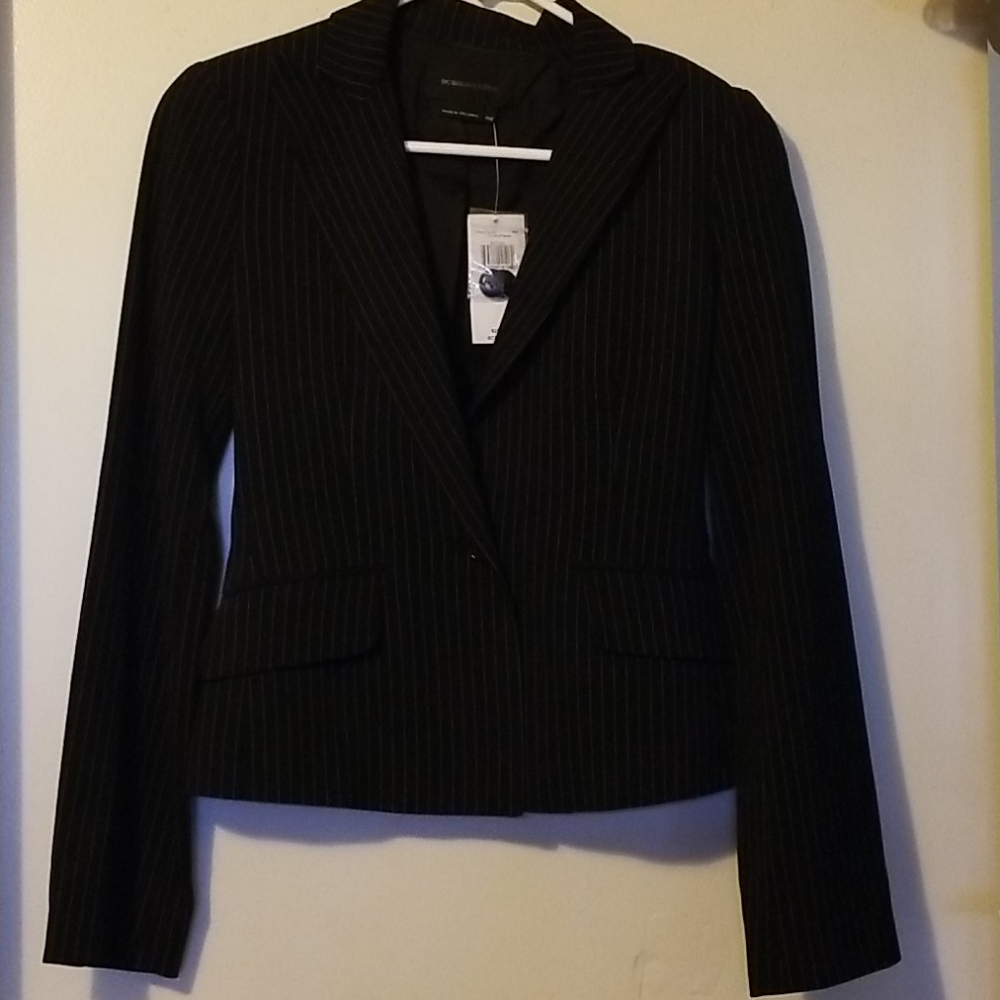 BCBGMAXAZRIA stripes blazer